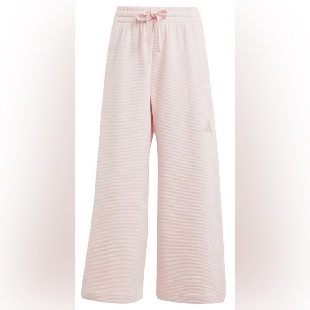 Adidas All Season Ribbed 7/8 Length Wide Leg Pants Size XSP